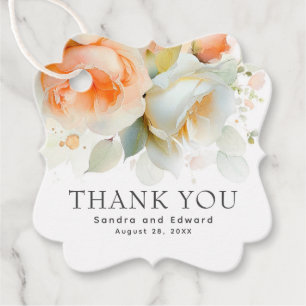 Etiquetas Para Lembrancinhas Casamento de Flores Românticas do Jardim de Verão