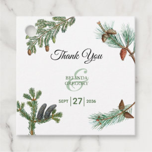 Etiquetas Para Lembrancinhas Casamento de Floresta de Pinheiros Russos