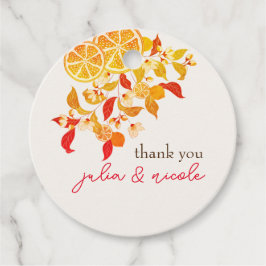 Etiquetas Para Lembrancinhas Casamento de Folhagem de Citros com Limonia Fresca