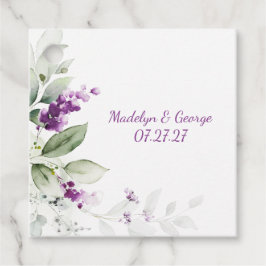 Etiquetas Para Lembrancinhas Casamento de Folhas Verdes Pálidas da Planta de La