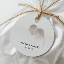 Casamento de Foto Branca Simples de Ombre