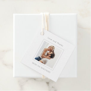 Etiquetas Para Lembrancinhas Casamento de Fotos ao Quadrado Contemporâneo Obrig
