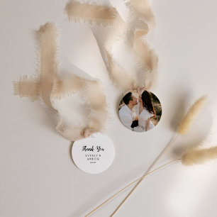 Etiquetas Para Lembrancinhas Casamento de Fotos Simples Minimalista Obrigado