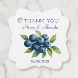 Etiquetas Para Lembrancinhas Casamento de Frutas Blueberry Blueberry Obrigado