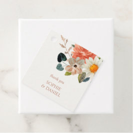 Etiquetas Para Lembrancinhas Casamento de Iniciais de Casal de Aquarela Floral