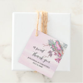 Etiquetas Para Lembrancinhas Casamento de Inverno com Aquarela de Pinhas, Pássa