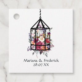 Etiquetas Para Lembrancinhas Casamento de Jardim Terrário Floral Pastel Rústico