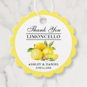 Etiquetas Para Lembrancinhas Casamento de Limões Limoncello de Cores Aquática