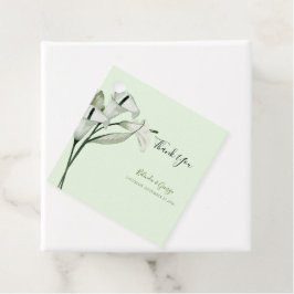 Etiquetas Para Lembrancinhas Casamento de Lírios de Cala Brancos Elegantes Mode