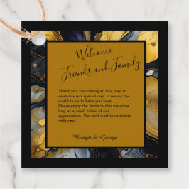 Etiquetas Para Lembrancinhas casamento de mármore luxuoso de ouro negro