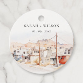 Etiquetas Para Lembrancinhas Casamento de Molas de Água da Cidade de El Paso Te