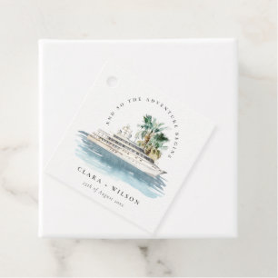 Etiquetas Para Lembrancinhas Casamento de paisagens do navio de cruzeiro Dusky