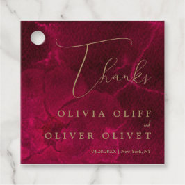 Etiquetas Para Lembrancinhas Casamento de Passão Burgundy