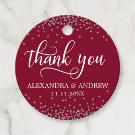 Etiquetas Para Lembrancinhas Casamento de Prata Silver Confetti Personalizado O
