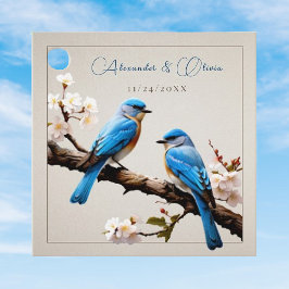 Etiquetas Para Lembrancinhas Casamento de primavera Bluebird