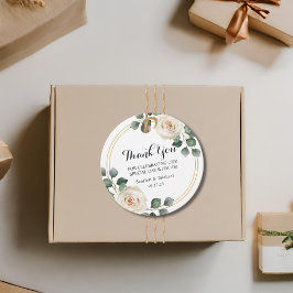 Etiquetas Para Lembrancinhas Casamento de Rosa Branca Moderna Elegante