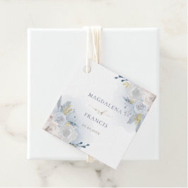 Etiquetas Para Lembrancinhas casamento de rosas azuis pálidos