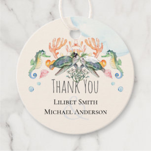 Etiquetas Para Lembrancinhas Casamento de tartarugas marinhas com noiva e alvor