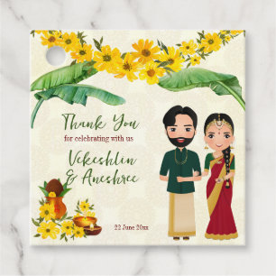 Etiquetas Para Lembrancinhas Casamento de Telugu Tamil no Sul da Índia personal