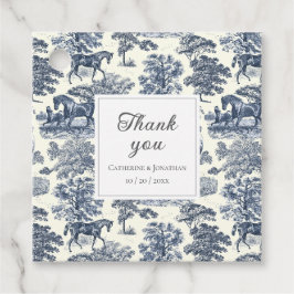 Etiquetas Para Lembrancinhas Casamento de Túneis de Cavalo Azul-Chic, Elegante