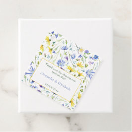 Etiquetas Para Lembrancinhas Casamento de Watercolor Wildflower