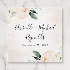 Etiquetas Para Lembrancinhas Casamento do Jardim de Champanhe Floral Elegante B