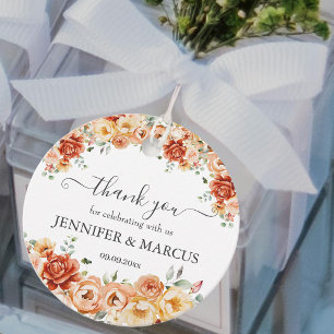 Etiquetas Para Lembrancinhas Casamento Do Jardim Floral De Watercolor, Obrigado