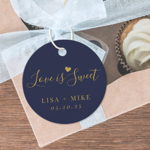 Etiquetas Para Lembrancinhas Casamento Doce Amor Azul Escuro