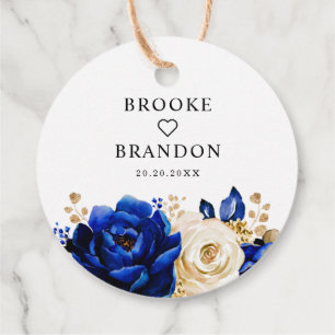 Etiquetas Para Lembrancinhas Casamento Dourado Amarelo Azul Real Obrigado