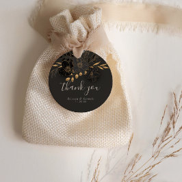 Etiquetas Para Lembrancinhas Casamento Dourado Floral Minimalista Luxuoso Obrig