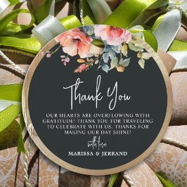 Etiquetas Para Lembrancinhas Casamento Dourado Floral Rustic Country - Obrigado