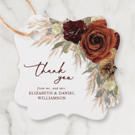 Etiquetas Para Lembrancinhas Casamento Dourado Rustic Floral Pampas Grass Obrig