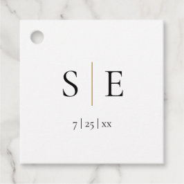 Etiquetas Para Lembrancinhas Casamento Elegante Preto Dourado Monograma