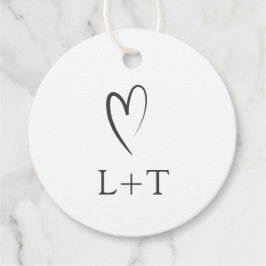 Etiquetas Para Lembrancinhas Casamento Elegante Preto e Branco Atemporal