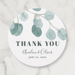 Etiquetas Para Lembrancinhas Casamento Eucalyptus Dólar Obrigado