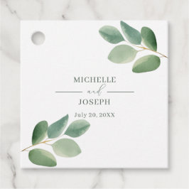 Etiquetas Para Lembrancinhas Casamento Eucalyptus Sage Green Watercolor