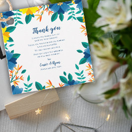 Etiquetas Para Lembrancinhas Casamento Floral Amarelo Chic - Obrigado Mensagem