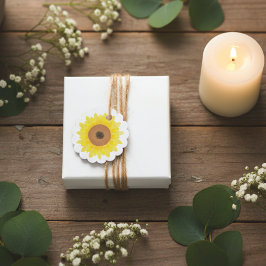 Etiquetas Para Lembrancinhas Casamento Floral Aquarela de Girassol