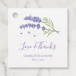 Etiquetas Para Lembrancinhas Casamento Floral de Lavanda Roxo Moderno Elegante
