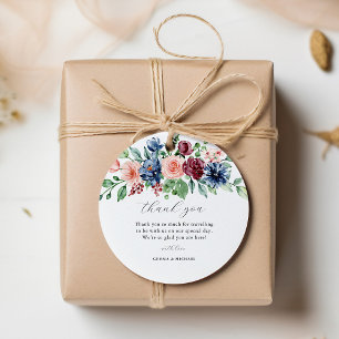 Etiquetas Para Lembrancinhas Casamento Floral de Linda Watercolor
