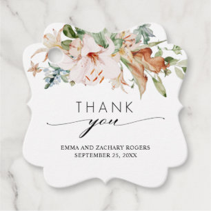 Etiquetas Para Lembrancinhas Casamento Floral Elegante Terthy Blooms Obrigado