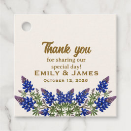 Etiquetas Para Lembrancinhas Casamento Floral Elegante Texas Bluebonnet Agradec