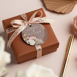 Etiquetas Para Lembrancinhas Casamento Floral Moderno da Bohemian Watercolor