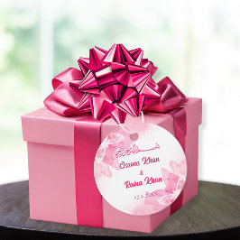 Etiquetas Para Lembrancinhas Casamento Floral Muçulmano Rosa