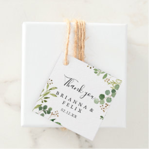 Etiquetas Para Lembrancinhas Casamento Floral Simples Marrom Eucalyptus