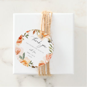Etiquetas Para Lembrancinhas Casamento Floral Terrestre De Outono Obrigado A Pa