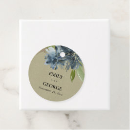 ETIQUETAS PARA LEMBRANCINHAS CASAMENTO FLORÍFERO FLORAL DE COR DA ÁGUA AZUL DOU