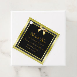 Etiquetas Para Lembrancinhas Casamento Glamouroso Arco Dourado e Lantejoulas Pr