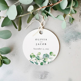 Etiquetas Para Lembrancinhas Casamento Greenery Eucalyptus Watercolor