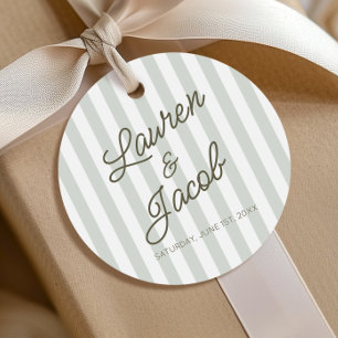 Etiquetas Para Lembrancinhas Casamento Listras Verdes Minimalista Minimal Moder